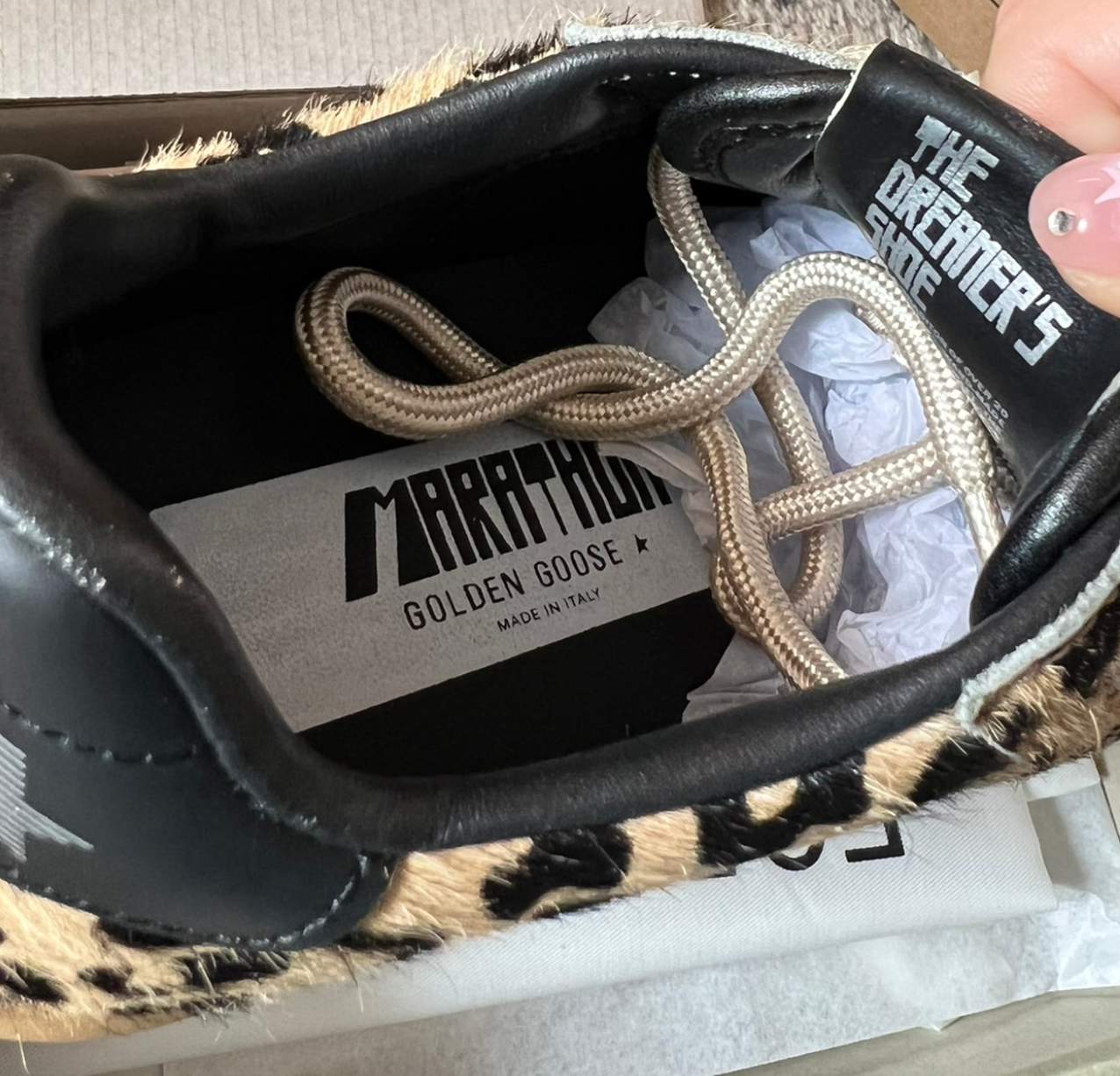 GGDB Marathon Speed leopard sneakers