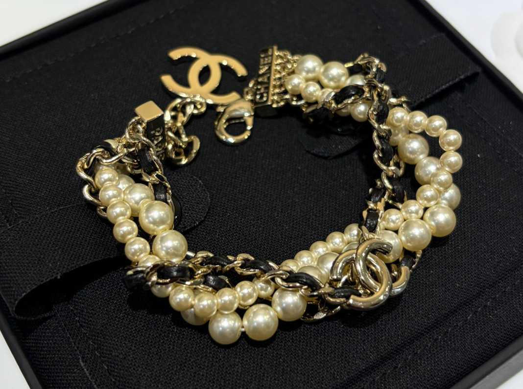 Chanel Chain Pearl CC Bracelet