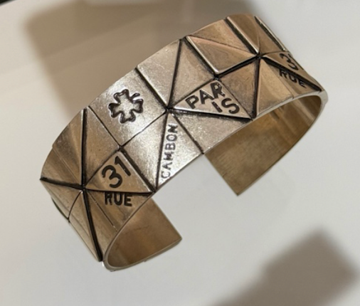 Chanel geometric cuff bracelet