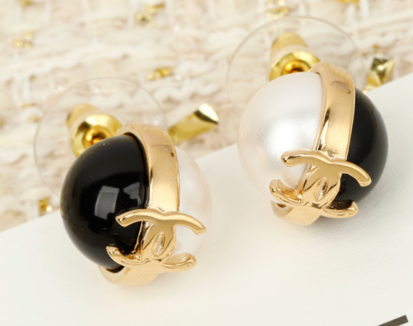 Chanel Pendant Stud Earrings