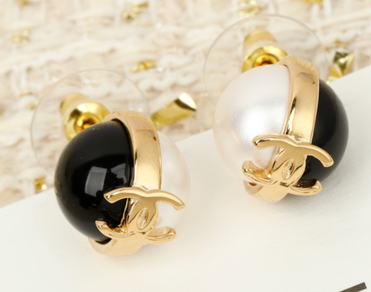 Chanel Pendant Stud Earrings