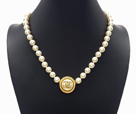 Chanel CC Pearl Necklace