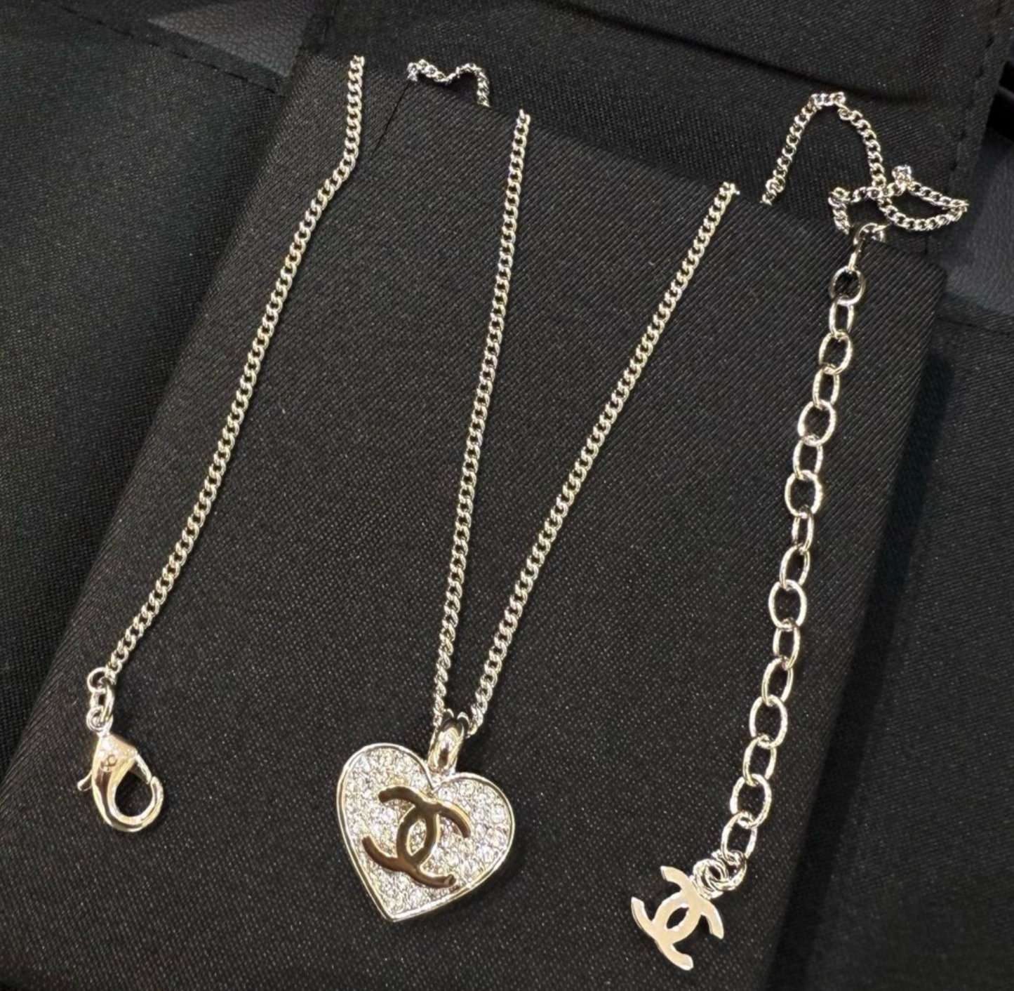 Chanel Heart CC Necklace