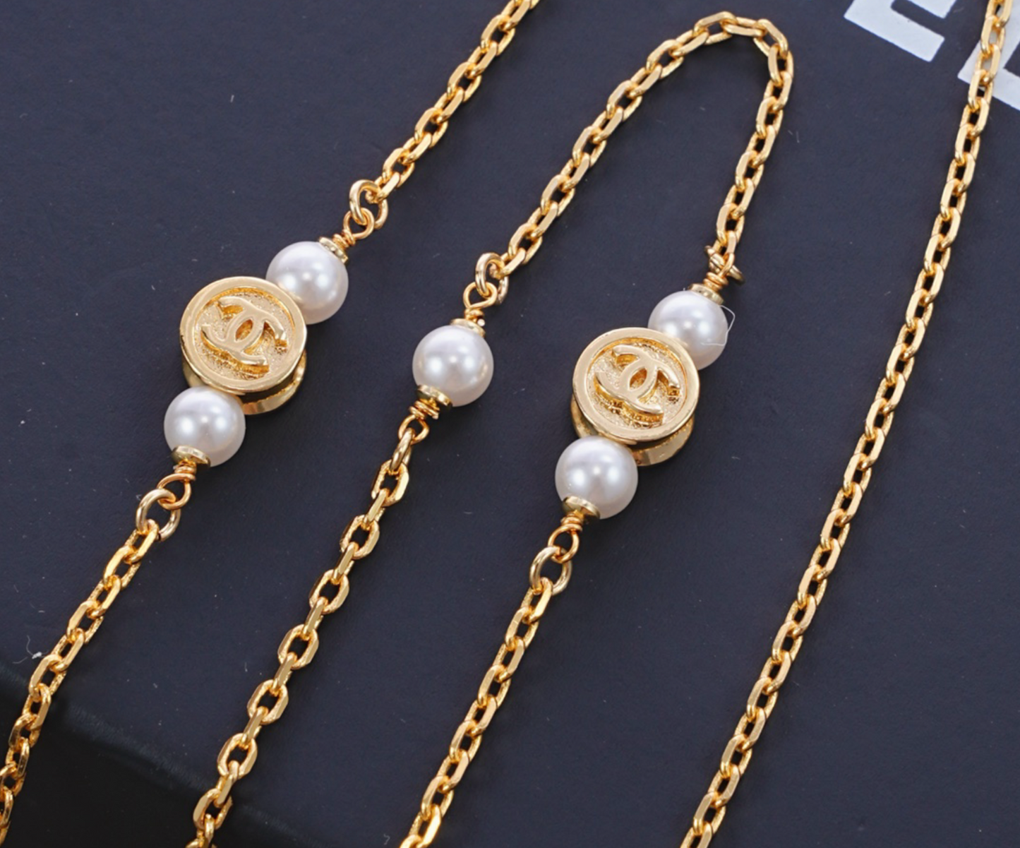 Chanel pearl cluster necklace