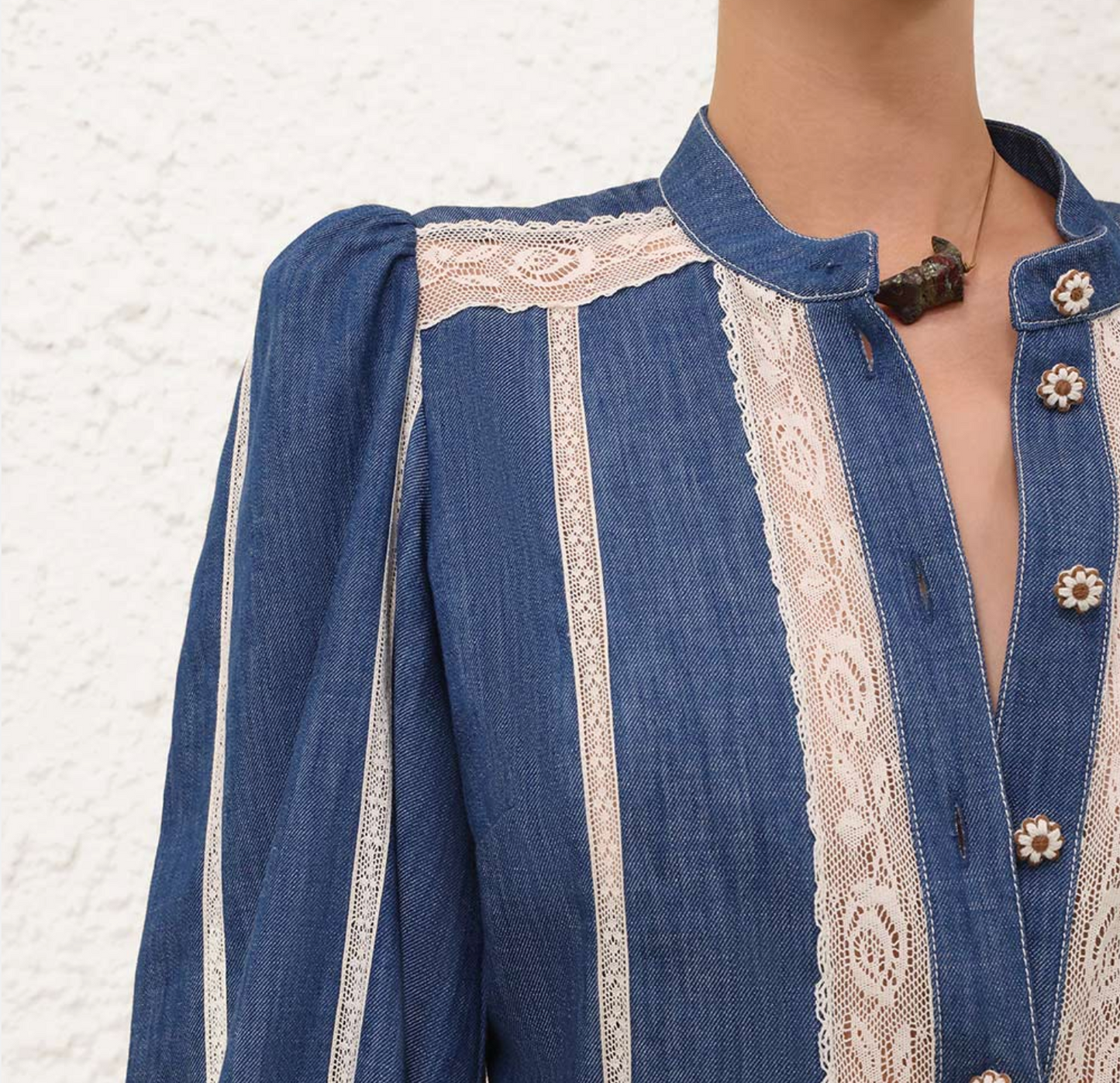 ZIMMERMANN Awaken Denim Shirt