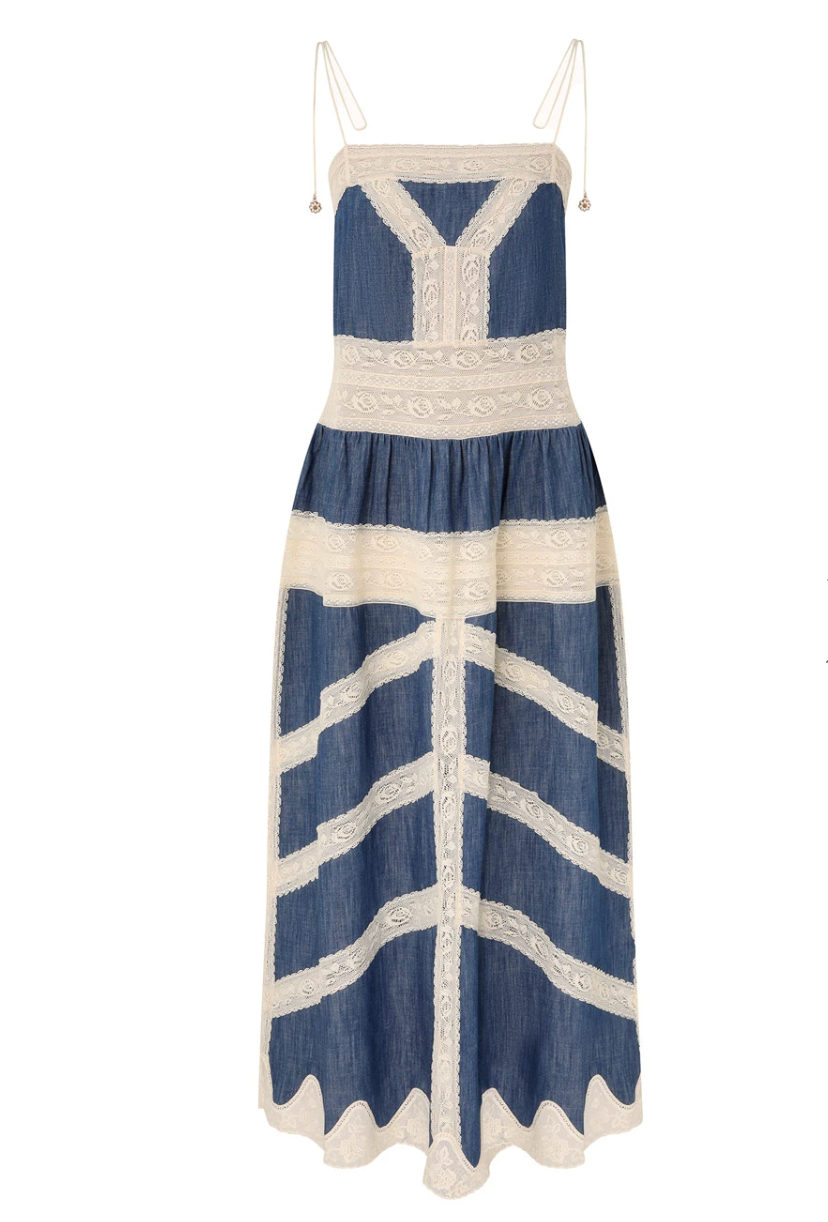 Zimmermann Awaken Denim Slip Dress