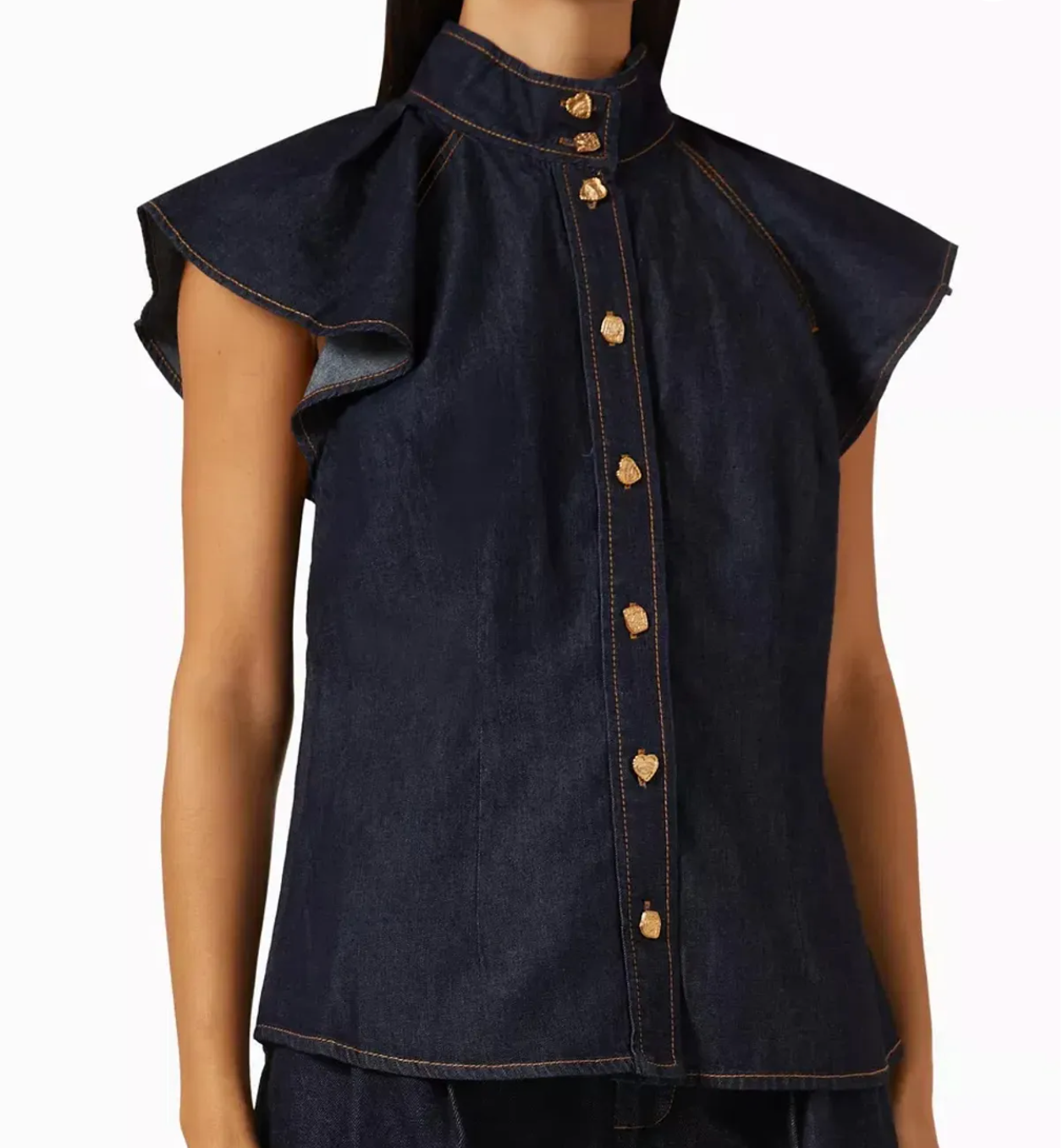 Crush Flutter Sleeve Shirt