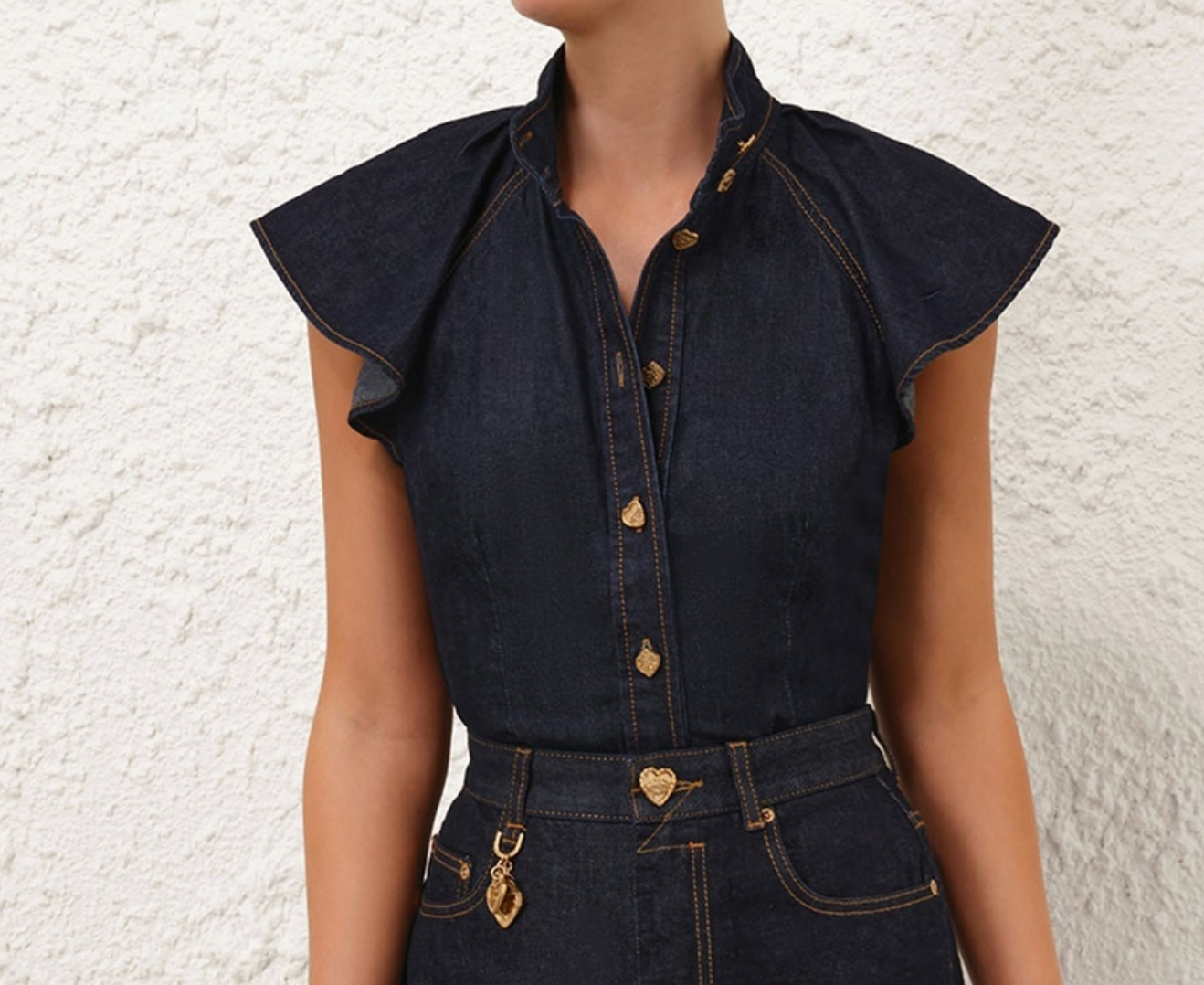 Crush Flutter Sleeve Shirt