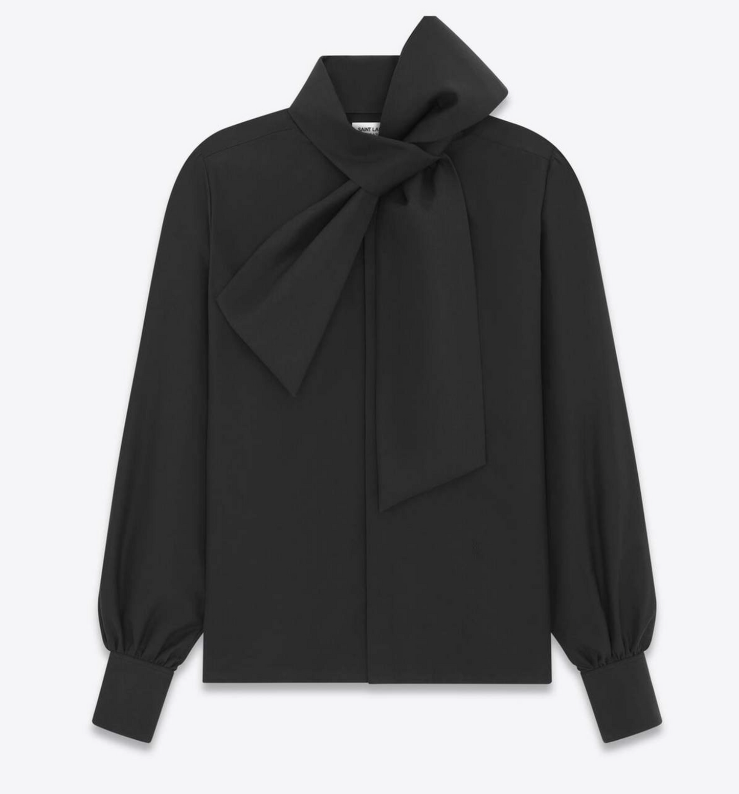 Saint Laurent Bow-Detailed Long Sleeve Shirt