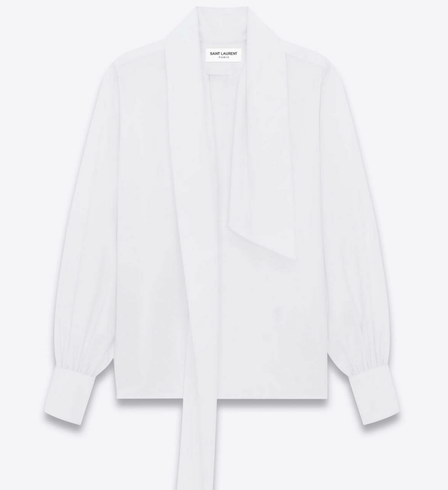 Saint Laurent Bow-Detailed Long Sleeve Shirt