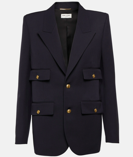 Saint Laurent Grain De Poudre Blazer