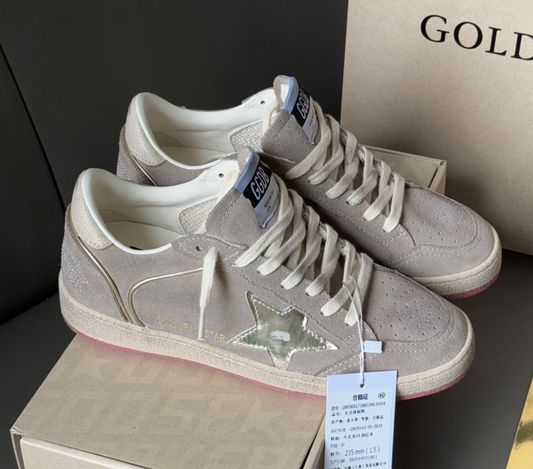 Ball Star in Beige Suede