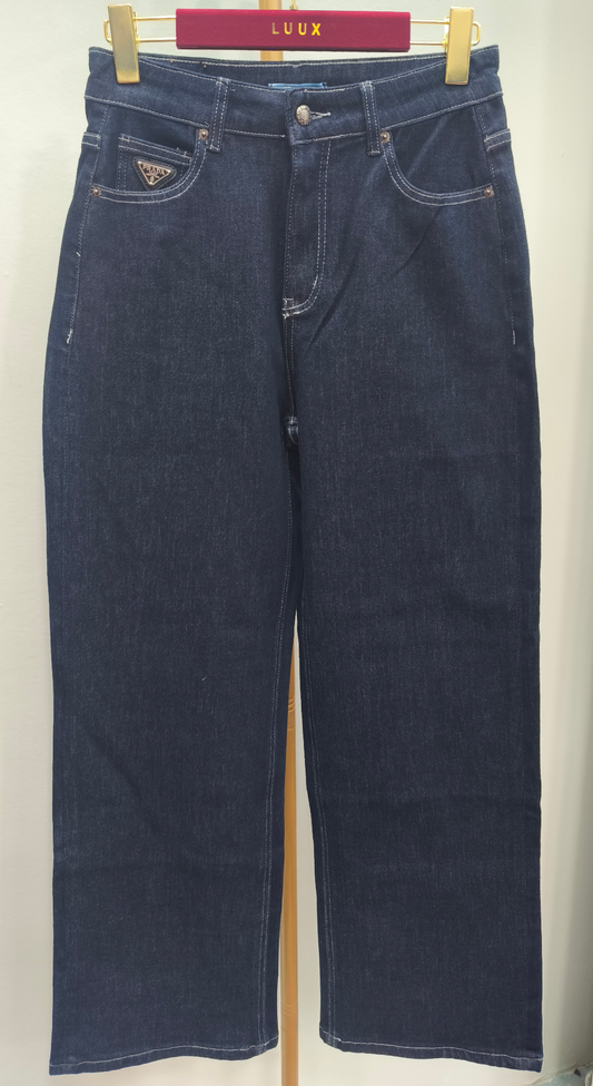 Prada Dark Wash Straight-leg Denim Jeans