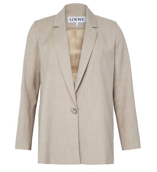 LOEWE Pebble Button Single-Breasted Wrap Blazer