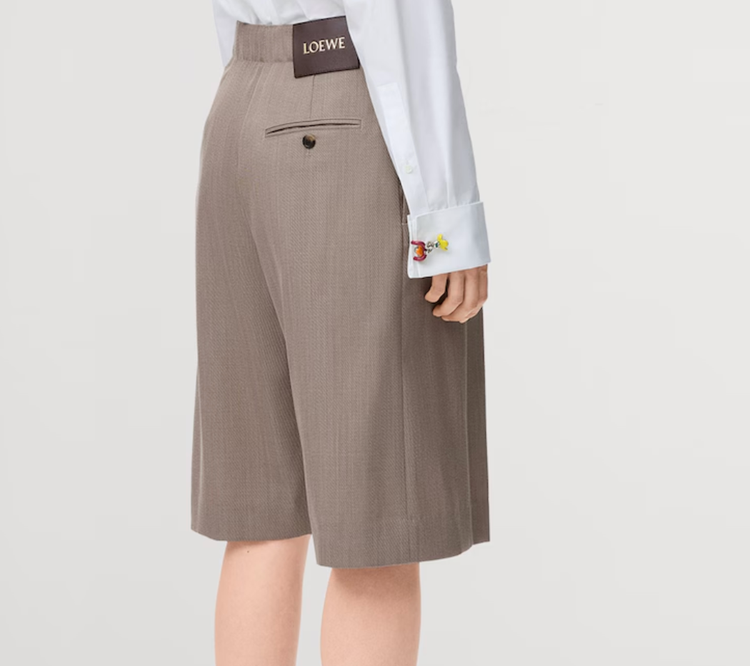 LOEWE Wool Buckled Shorts