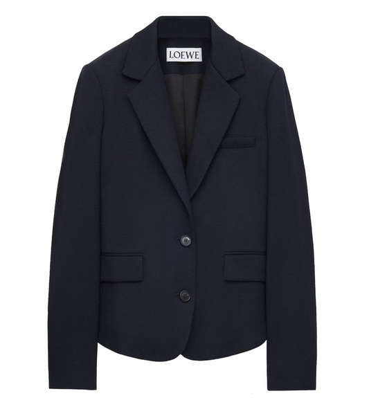 Loewe Navy Blue Wool Blazer