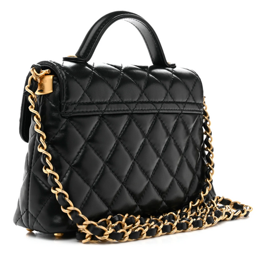 Chanel 25P Kelly Mini Top Handle Flap Bag
