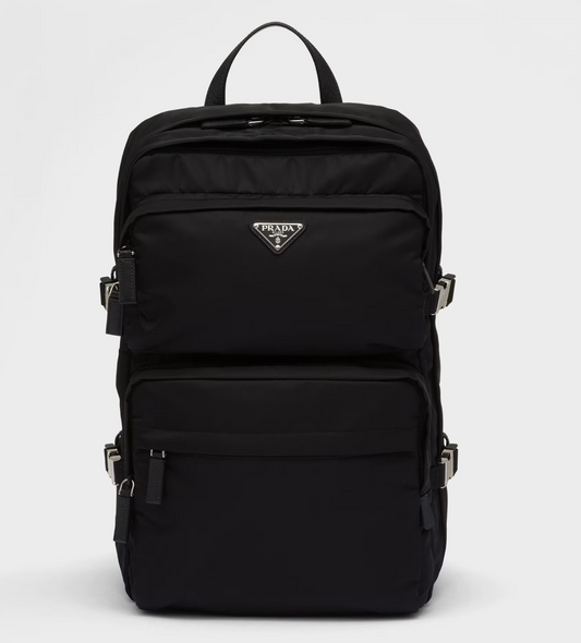 Prada Re-Nylon and Saffiano Leather Backpack