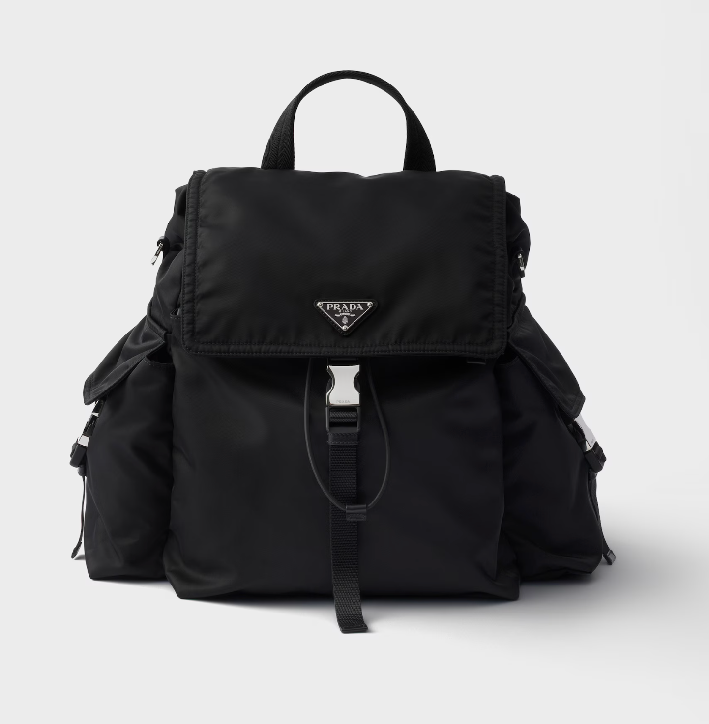 Prada Explore Re-Nylon and leather backpack