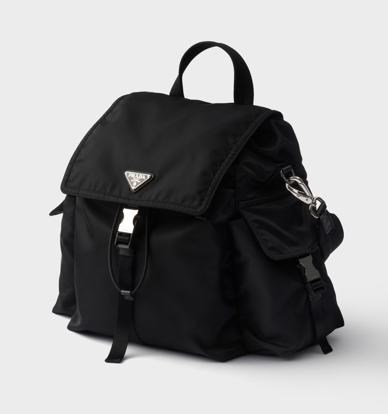 Prada Explore Re-Nylon and leather backpack