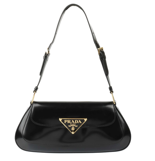 Prada Brushed Leather Shoulder Bag
