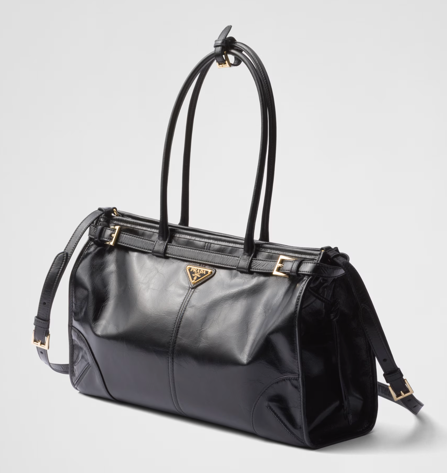 Prada Bonnie large leather handbag