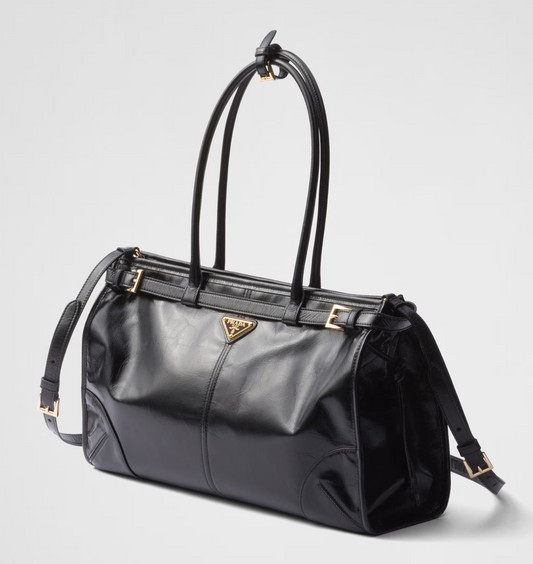 Prada Bonnie large leather handbag