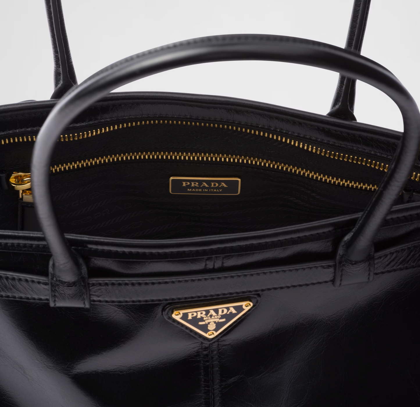 Prada Bonnie large leather handbag
