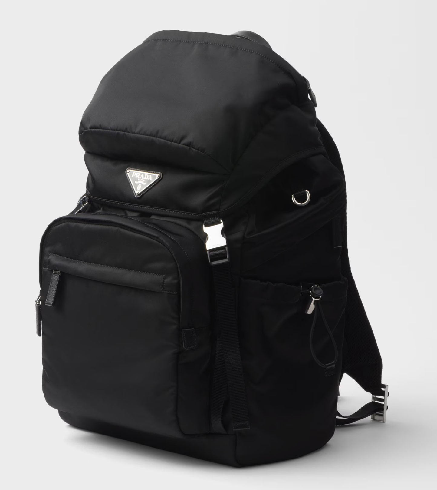 Re-Nylon and Saffiano leather backpack