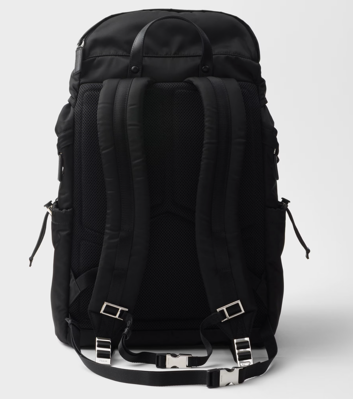 Re-Nylon and Saffiano leather backpack