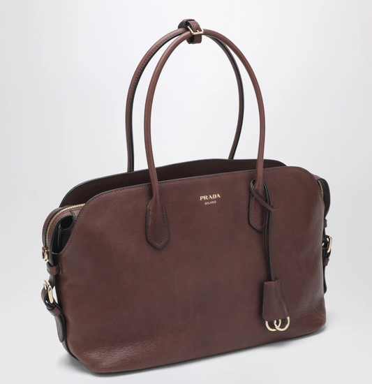 Prada Large Leather Tote Bag