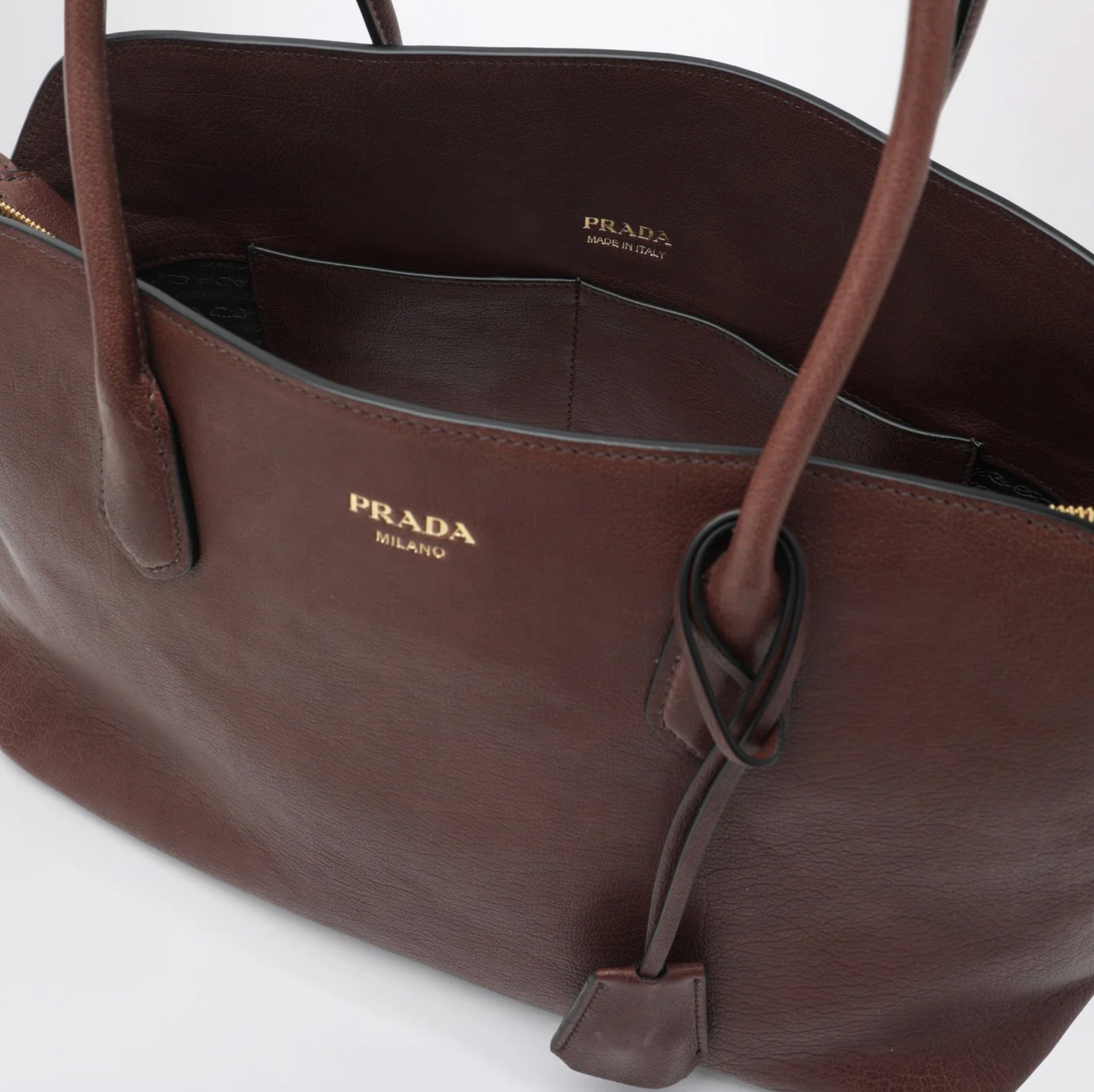 Prada Large Leather Tote Bag