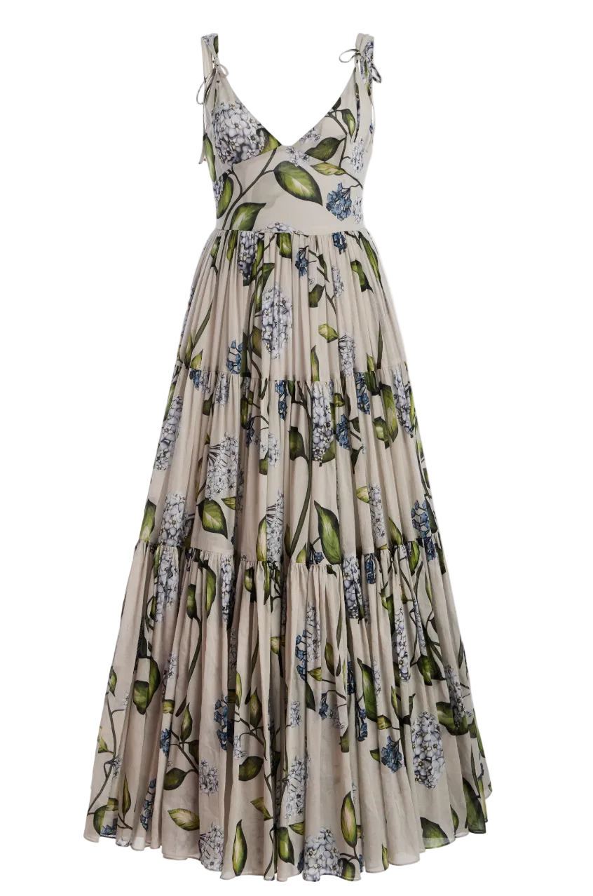 Oscar de la Renta V-neck midi dress
