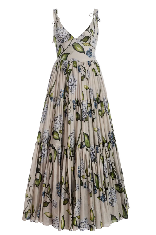 Oscar de la Renta V-neck midi dress