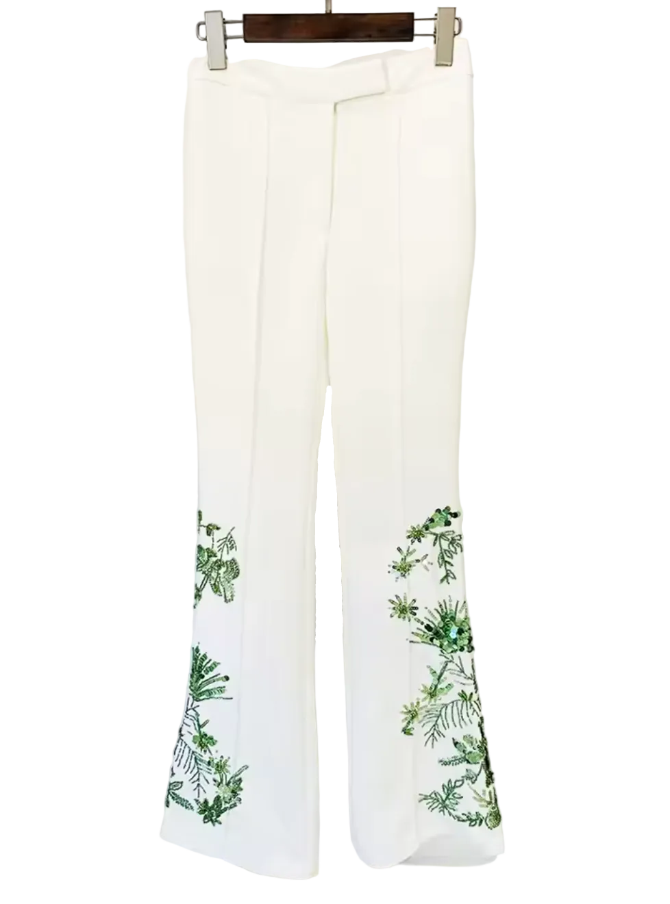 Two-piece ensemble beaded floral suit