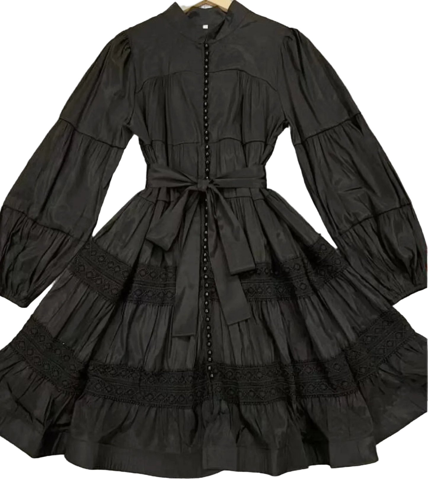 Miss Rosier Inès lace cut-out layered mini dress