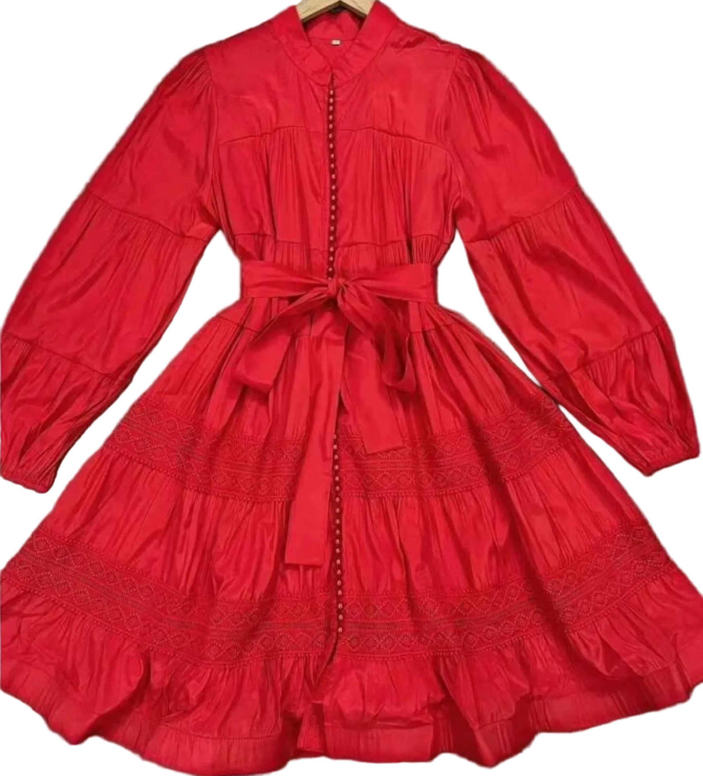 Miss Rosier Inès lace cut-out layered mini dress