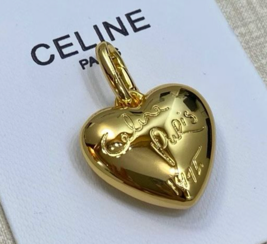 CELINE Heart Chain Bracelet Gold