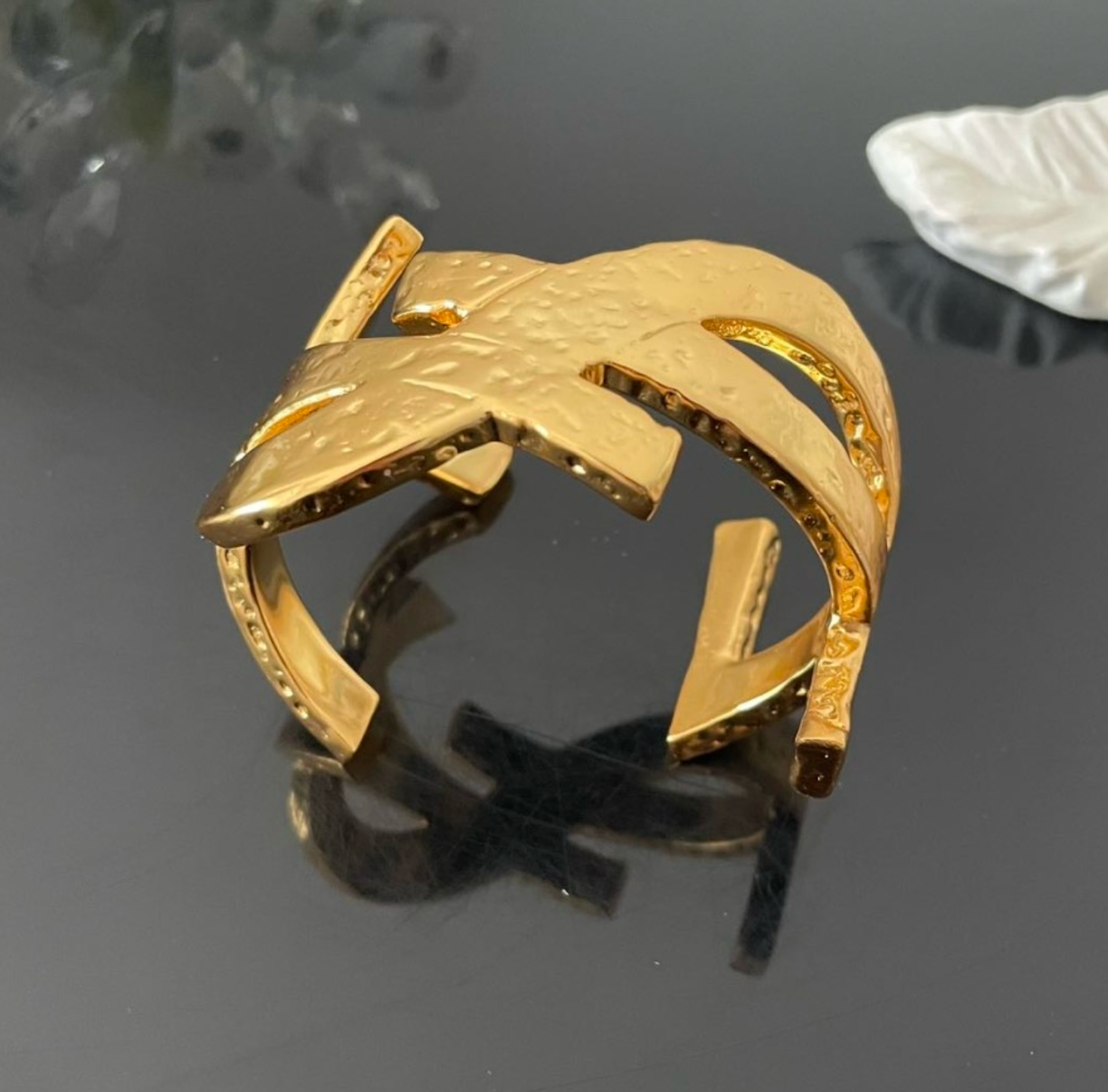YSL Women's Cassandre Cuff