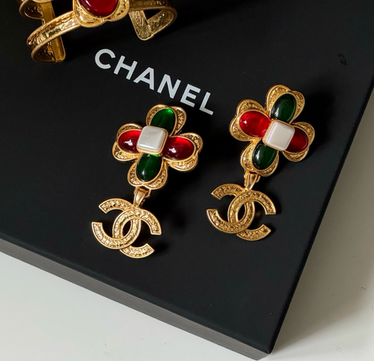 Chanel dangle earrings