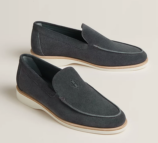 Hermes Low Loafer in Gris Orage Colour