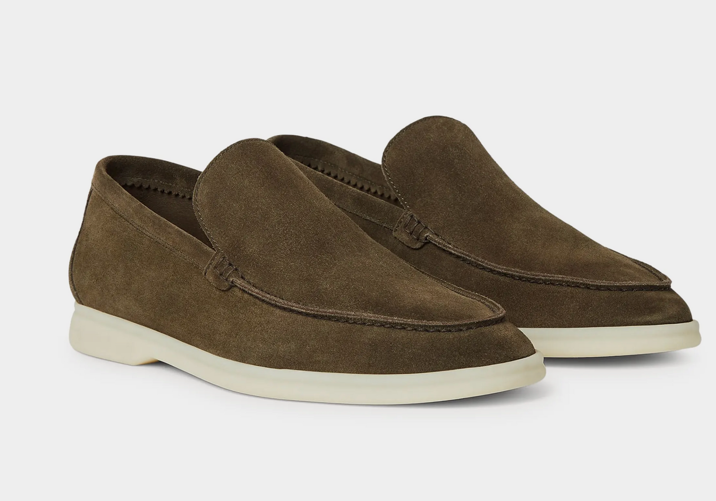 Loro Piana Loafer Suede Grey Moss