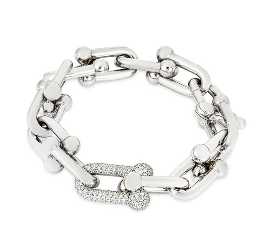 White Gold Link Diamond Bracelet