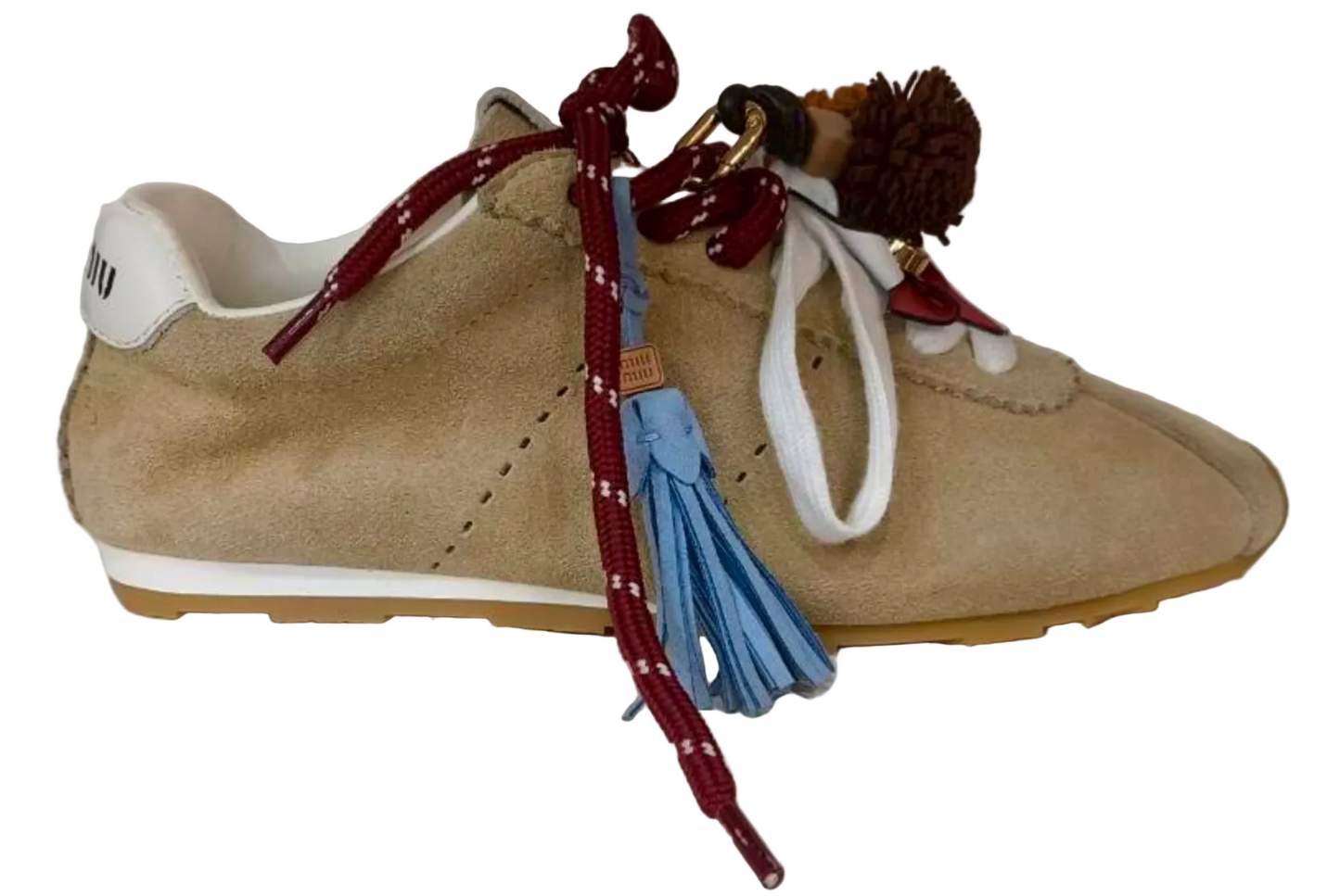 Miu Miu Plume Suede Sneaker