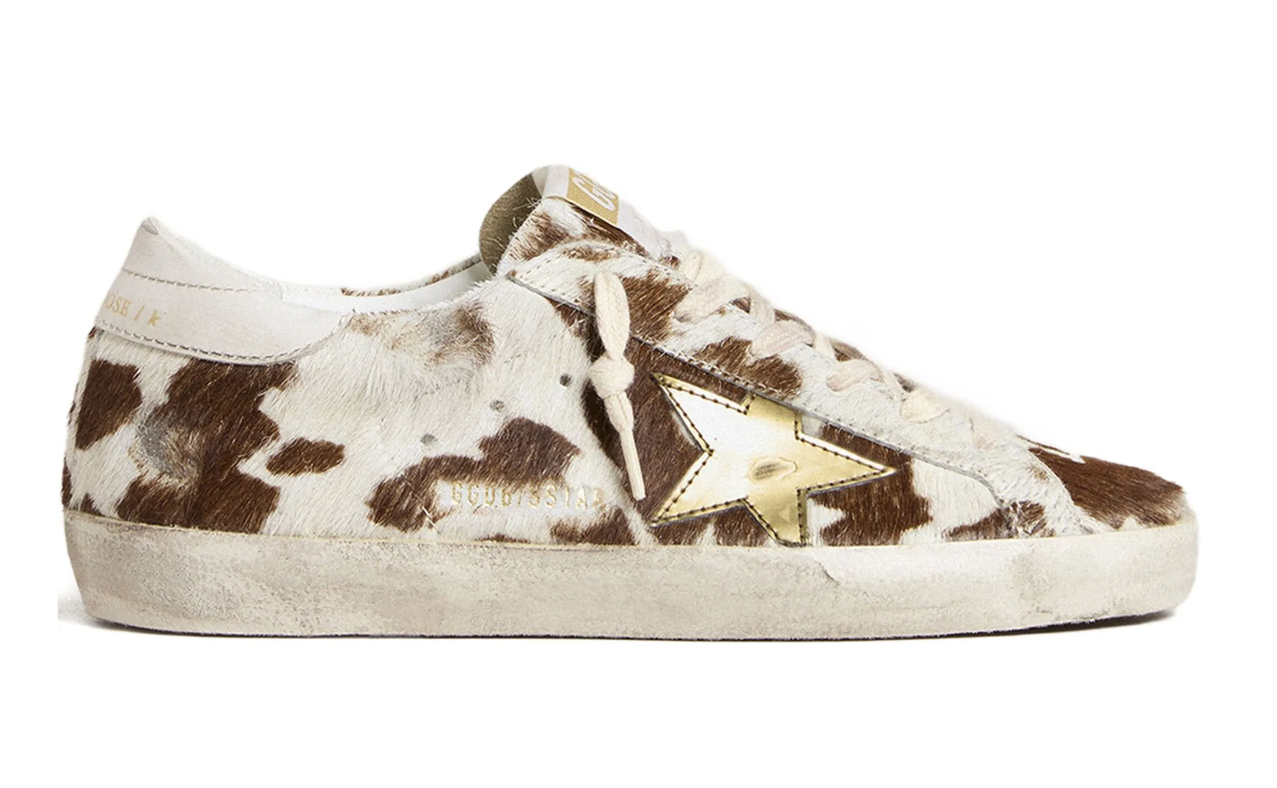 Golden Goose Super-Star Cow Horsy Low-Top Sneakers