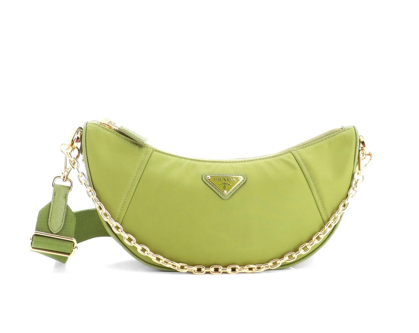 Prada Demi-Lune Re-Nylon Shoulder Bag