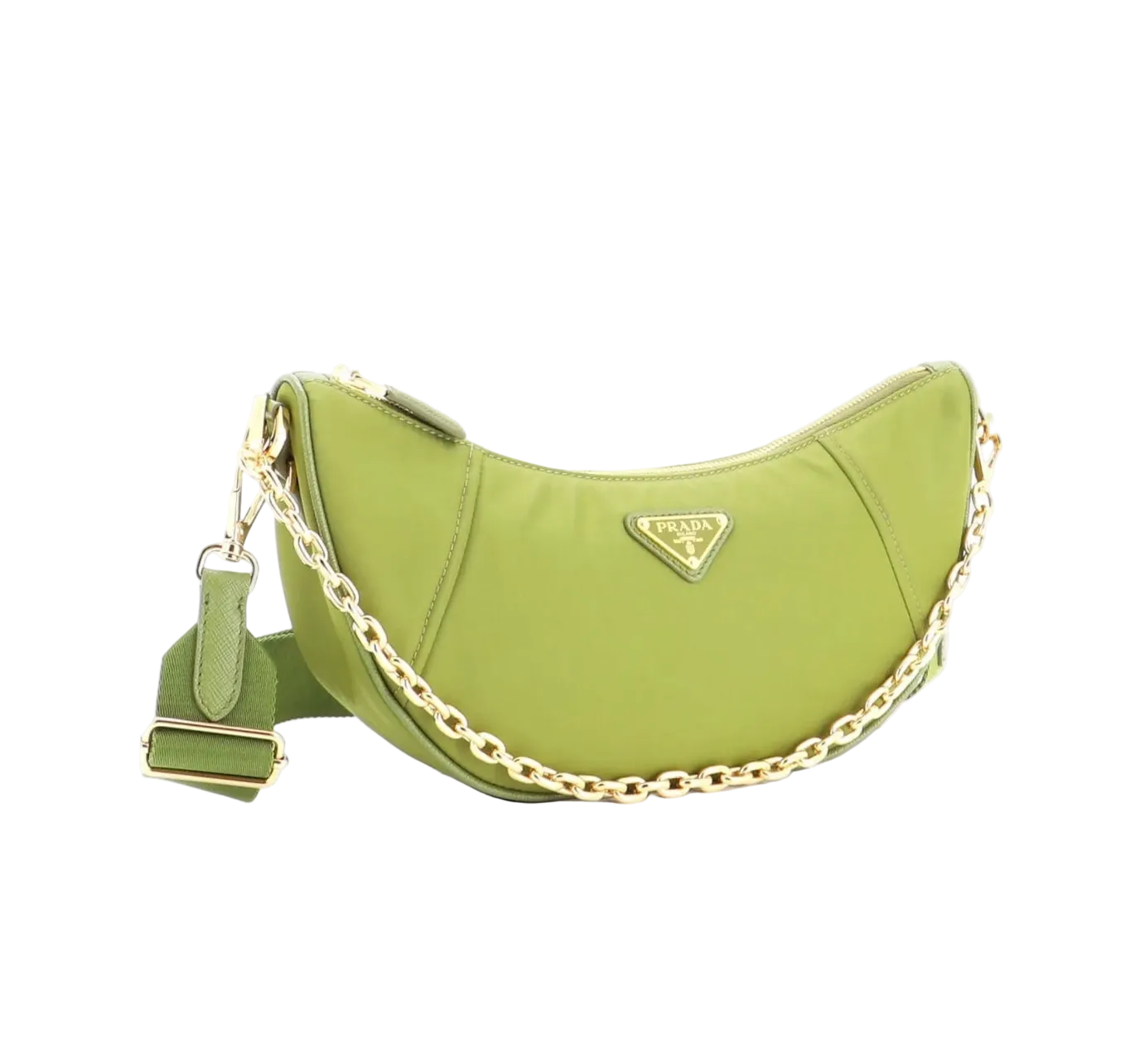Prada Demi-Lune Re-Nylon Shoulder Bag