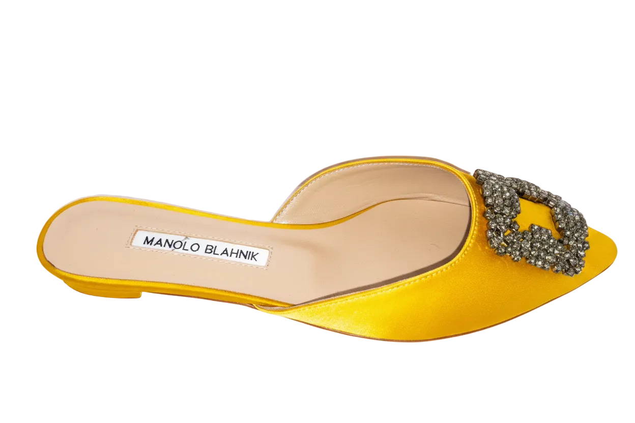 Manolo Blahnik Hangisi Flat Mule