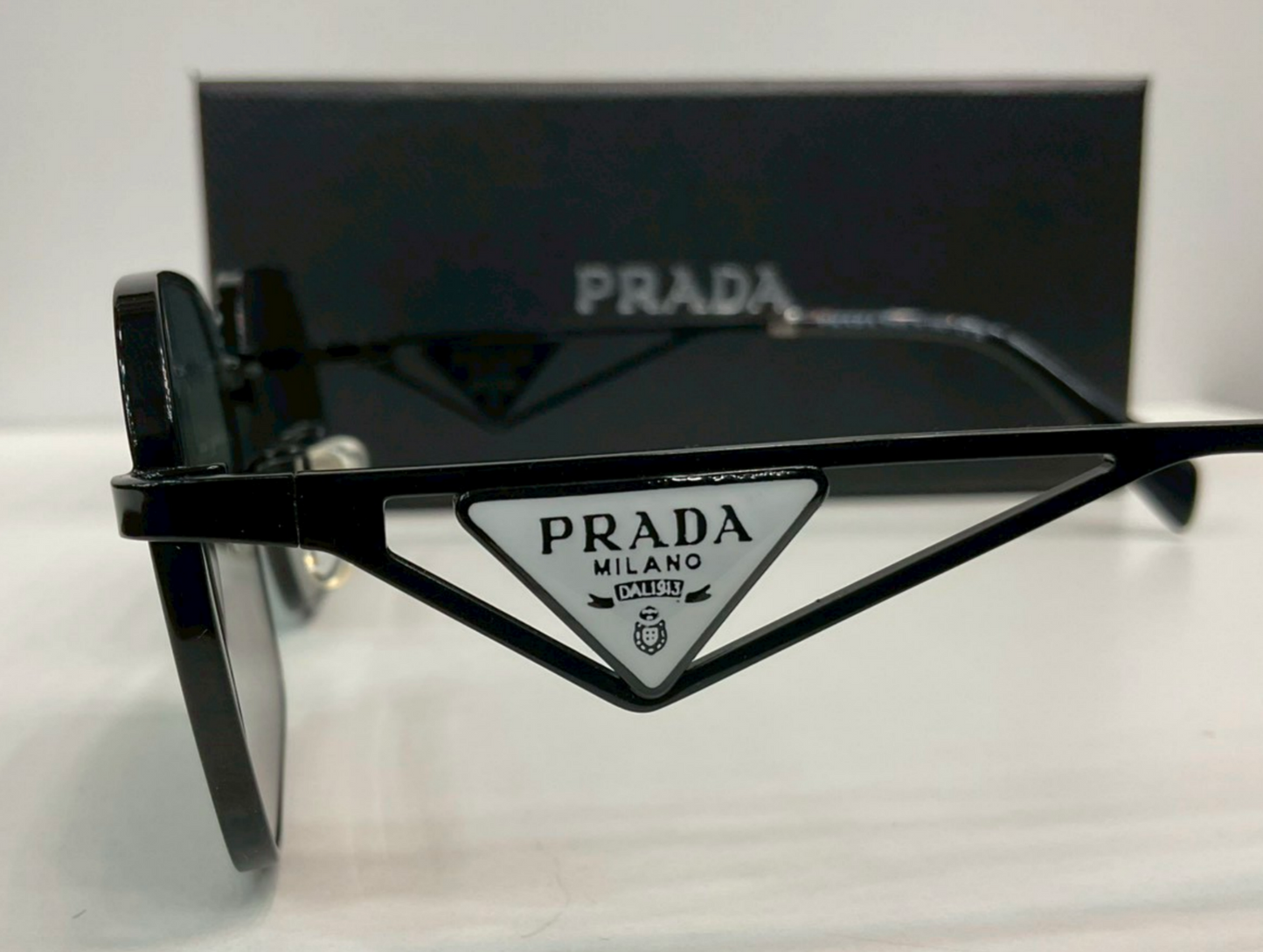 Prada PR A51S Metal Symbole Geometric Sunglasses