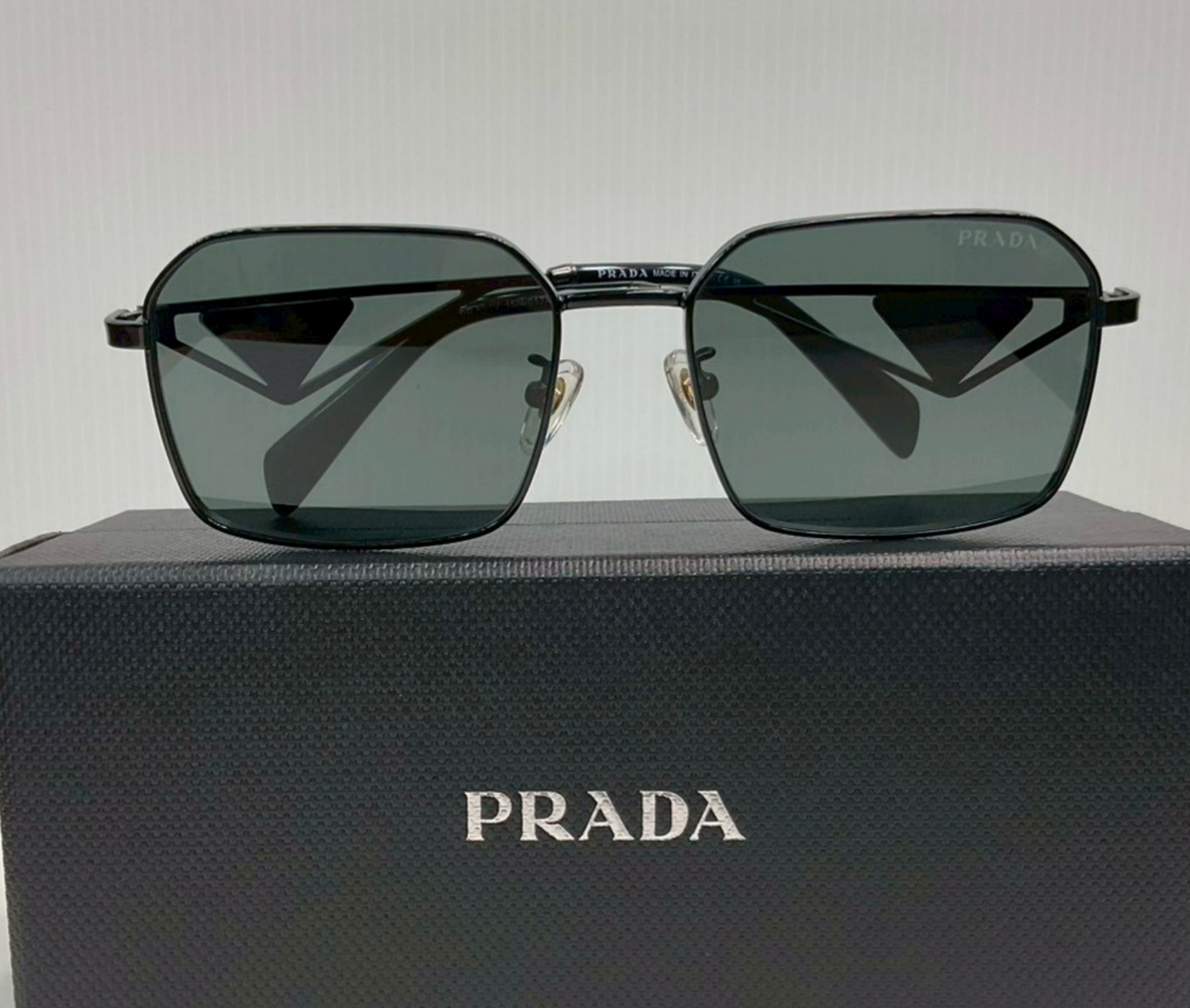 Prada PR A51S Metal Symbole Geometric Sunglasses